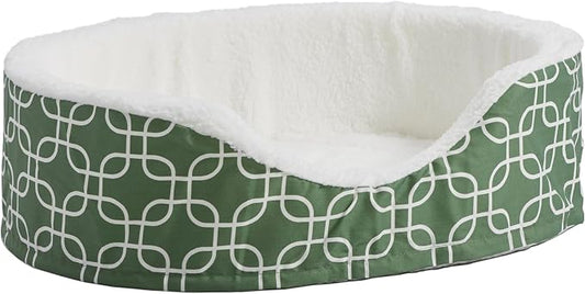 MidWest Homes for Pets Orthoperdic Egg-Crate Nesting Pet Bed w/Teflon Fabric Protector, Medium Green by MidWestHomesForPets