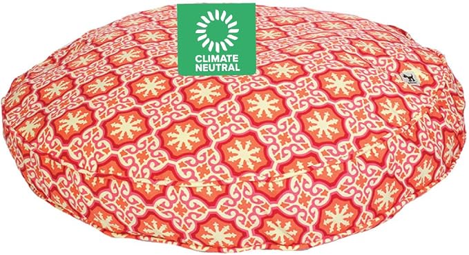 Molly Mutt Medium to Large Dog Bed Cover - Papillon Print - Measures 36” x 5’’ - 100% Cotton - Durable - Breathable - Sustainable - Machine Washable Dog Bed Cover by MollyMutt