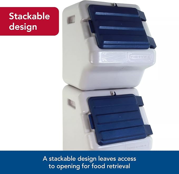 Coastal Pet Bergan Stack-n-Stor Food Storage - Stackable Dog & Cat Food keeping Container - Outdoor Vault to Protect from Pests & Weather - Durable Storage Bin - 24 Gallons - Image 3