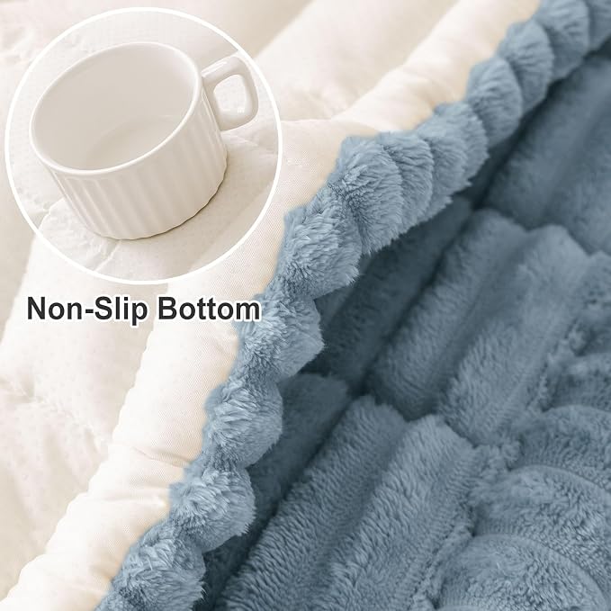 hyha Couch Cover for Dogs, Washable Non Slip Plush Flannel Sofa Protector | Thick Flannel, Silicone Anti-Slip Backing, Pet Hair & Scratch Protection, Fits Sofa & Loveseat (35.4" x 88") - Image 6