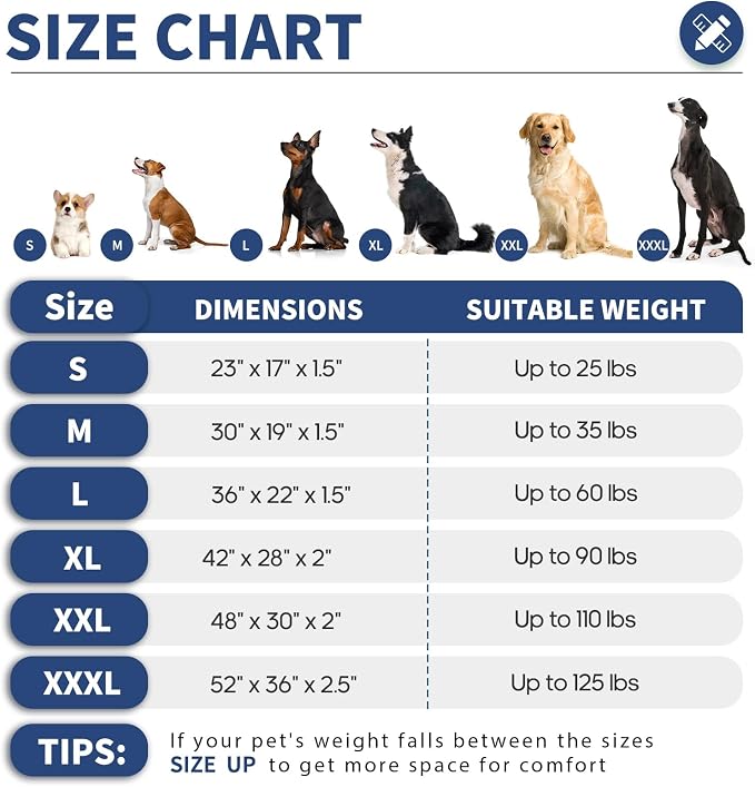 Durable Outdoor Dog Bed Chew Proof Stable Crate Mat Indoor cat Bed Anti Mild Bite Kennel Pad with Removable Fully Waterproof Cover (Charcoal, X-Large(42x28x2in)) - Image 6