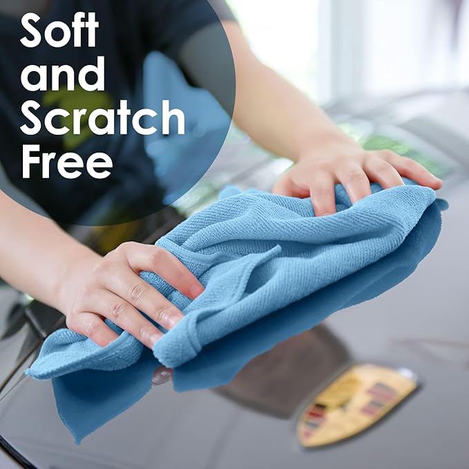 Avalon Towels Microfiber Cleaning Cloths (Value Pack of 48) - Size 16 x 16 Inches, Highly Absorbent Cleaning Rags, Lint Free, Reusable and Washable, Microfiber Towels for Cars - Image 4
