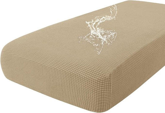hyha Waterproof Couch Cushion Covers for Pets, Non Slip Sofa Seat Cover | Stretch Jacquard Fabric, Elastic Bottom, Non Slip Fit, Waterproof Protection, Pet Hair Protection (1 Piece for Large) by hyha