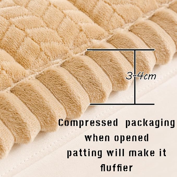 Mitid Sofa Cover Fuzzy Couch Cover for Pet, Couch Covers for Dogs Pets | Washable Non-Slip Sofa Slipcover Cushion Protector Pets Friendly Mat, Dog Couch Cover, Couch Covers for Dogs Non Skid - Image 3