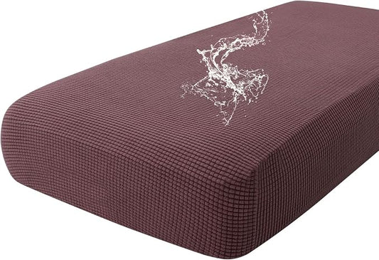 hyha Waterproof Couch Cushion Covers for Pets, Non Slip Sofa Seat Cover | Stretch Jacquard Fabric, Elastic Bottom, Non Slip Fit, Waterproof Protection, Pet Hair Protection (1 Piece for Large) by hyha