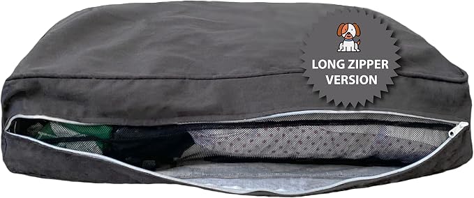 Molly Mutt Medium to Large Dog Bed Cover - I’m A Realist Print - Measures 27”X36”X5’’ - 100% Cotton - Durable - Breathable - Sustainable - Machine Washable Dog Bed Cover by MollyMutt