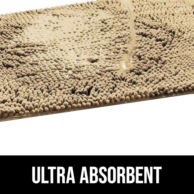 Muddy Mat® Dog Blanket - Chenille Water Absorption Blanket for Bed & Couch Cover for Dogs Washable, Anti-Slip Soft and Durable Furniture Protector for Dogs - Beige 48"x56" - Image 3