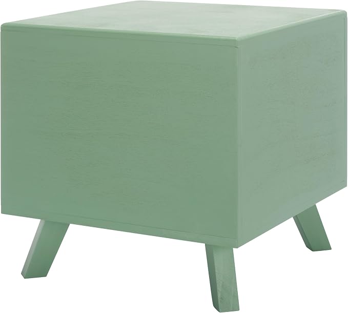 SAFAVIEH Home Collection Bean Mid-Century Sage Green Square Covered Cave Small Pet Cat Bed (Fully Assembled) - Image 7