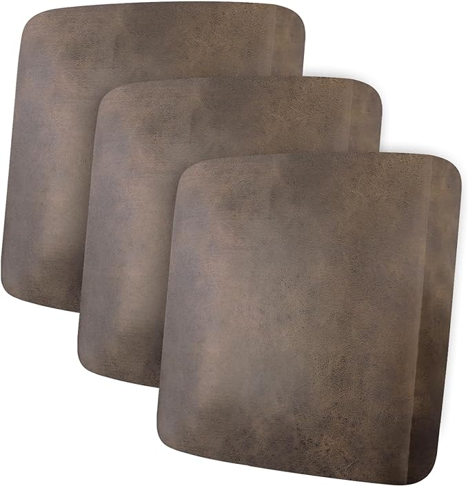 ANARACHON Leather Look Couch Cushion Covers Sofa Seat Slipcovers Sets Couches Furniture Protector for Sectional Armchair Loveseat Pets Kids Stretch Spandex Fabric (3 Cushion Sofa, Brown) by ANARACHON