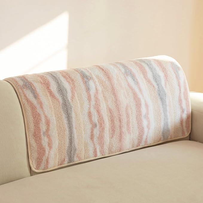 MYSKY HOME Couch Cover for Dogs Sofa Cover for Pets L Shaped Furniture Protector Non-Slip Geometric Stripe Pet Mat Washable Sofas Slipcover Dog Bed Mats, 35" x 35" 1 Pack by MYSKYHOME