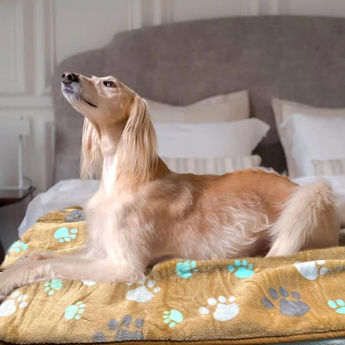 Dog Blankets for Medium Large Dogs Washable, 3 Pack Pet Blanket Washable 41" x 31", Fuzzy Soft Puppy Throw Cover for Kennel Crate Bed - Image 5