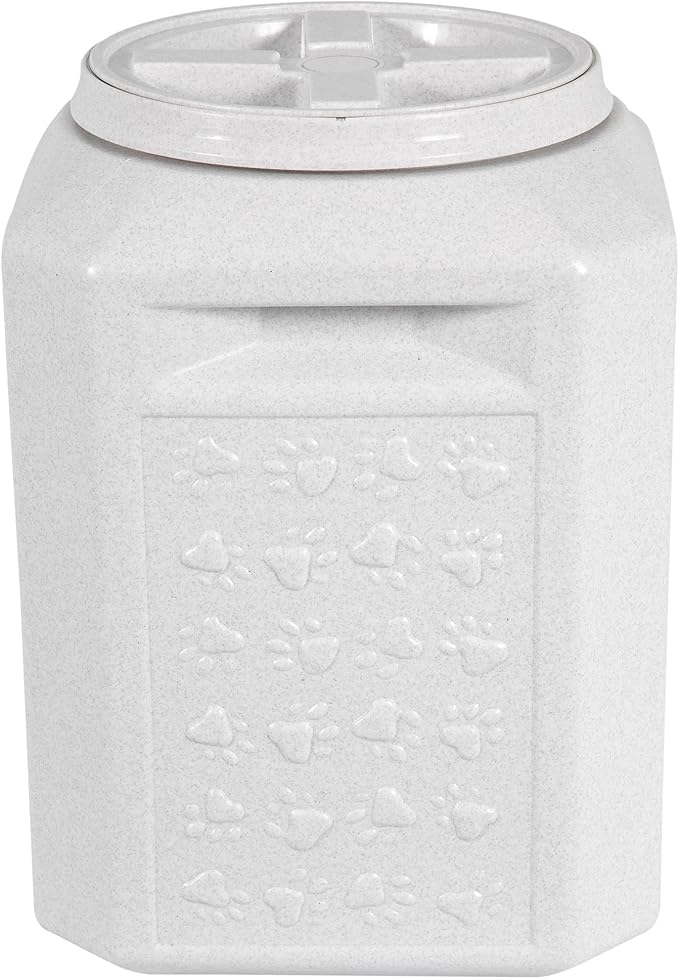 Vittles Vault Traditional Pet Food Storage Container For Dog Kibbles/Bird Seed/Oatmeal/Rice/Flour/Cereal, BPA Free Plastic, Sealed Airtight For Cat Food, Up To 35 lb, Made in USA, With Scoop, Gray - Image 4