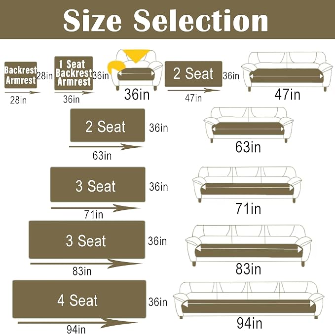 Couch Cover for 1 Cushion, Velvet Fleece Non-Slip Sofa Slipcover | Couch covers for Sofa Armrest Headrest, Furniture Protector for Dogs, L Shaped Sectional Cover, Wavy Grey, 36"X36" (1 Pcs) - Image 4