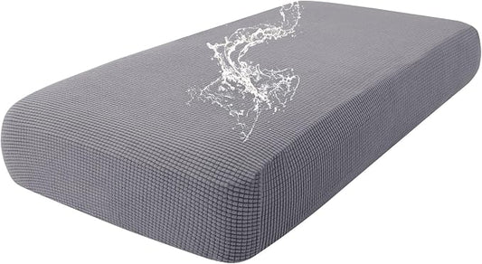 hyha Waterproof Couch Cushion Covers for Pets, Non Slip Sofa Seat Cover | Stretch Jacquard Fabric, Elastic Bottom, Non Slip Fit, Waterproof Protection, Pet Hair Protection (1 Piece for Medium) by hyha
