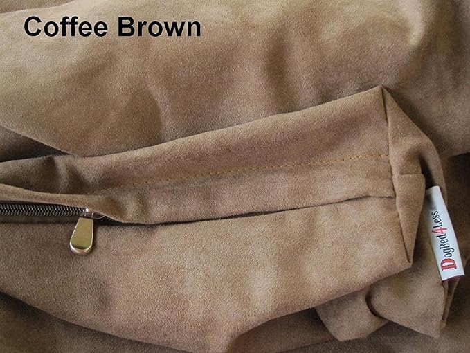 Dogbed4less Large Memory Foam Dog Bed for Medium Dogs, Orthopedic Comfort, Waterproof Liner and Suede Pet Bed Cover 41X27 Inch Pillow, Brown - Image 6
