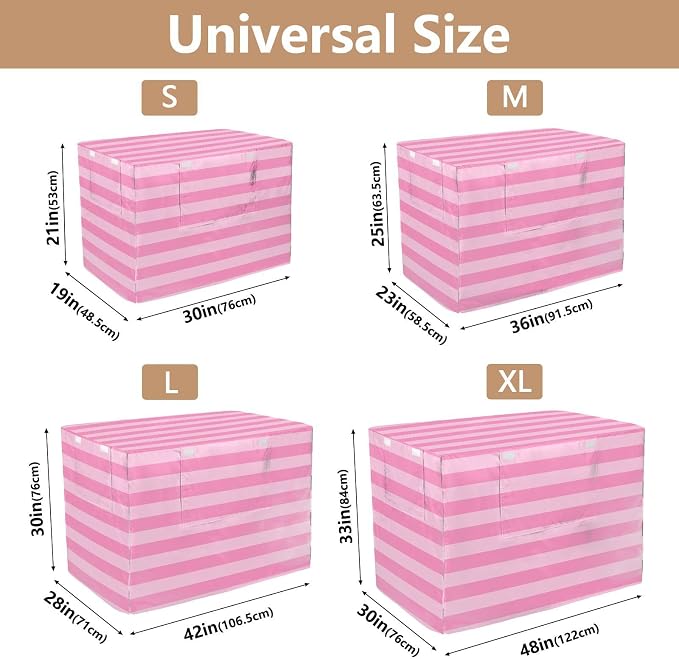 Dog Crate Cover Kennel Cover for Dog Cages Breathable for Wire Cage Indoor Outdoor Pink Stripes - Image 3