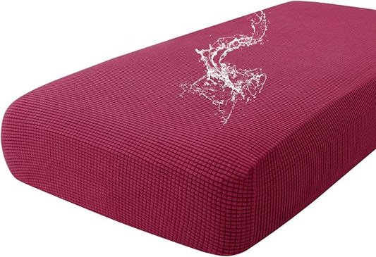 hyha Waterproof Couch Cushion Covers for Pets, Non Slip Sofa Seat Cover | Stretch Jacquard Fabric, Elastic Bottom, Non Slip Fit, Waterproof Protection, Pet Hair Protection (1 Piece for Large) by hyha