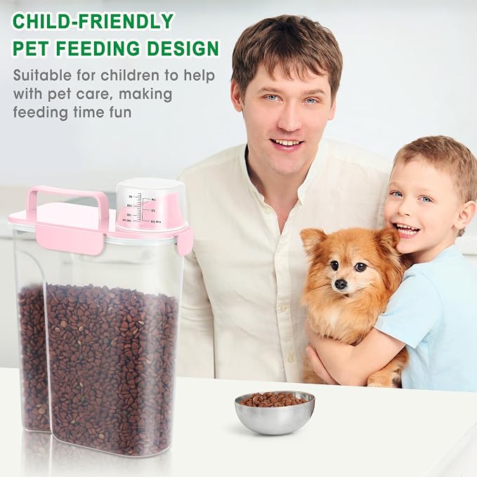TBMax Cat Dog Food Container 5 to 7 lbs, Secondary Pet Food Storage Beyond a Large Dog Food Bin for Daily Use, Easy-Pouring Bird Seed Dispenser, Portable Travel Kibble Container for Outdoor Feeding - Image 6