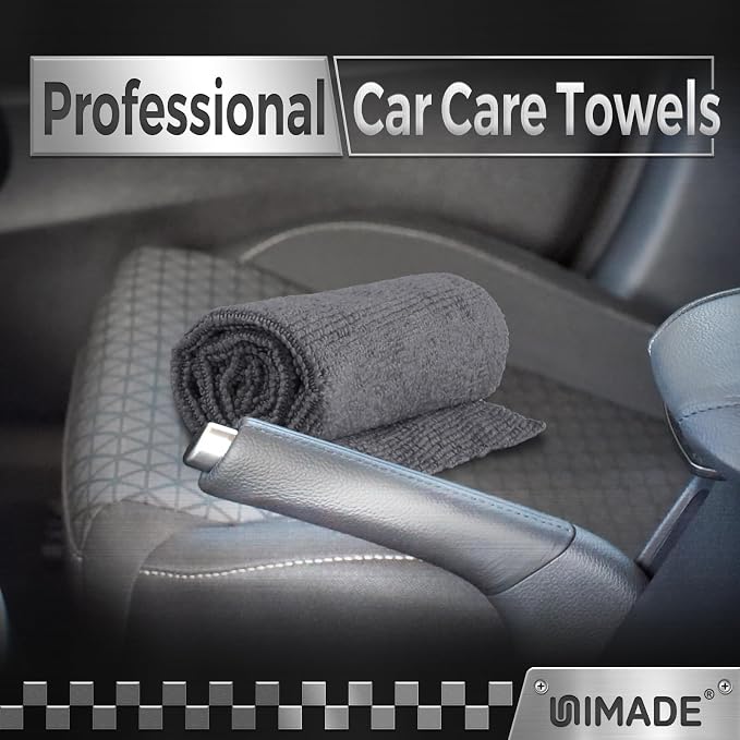 UNIMADE Microfiber Cleaning Cloth, 400 Pack Microfiber Towels for Cars | Commercial Grade Work Rags Bulk Detailing Cloth for Automotive Bar Mechanic Garage Housekeeping, 11.5"x 11.5", Grey - Image 5