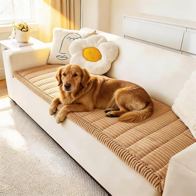Awjcsv Couch Covers for Dogs Washable, Non Slip Sofa Protector Pet Friendly | Thick, Soft Furniture Cover, Against Pets Hair & Scratch, Fits Leather and Fabric Couches, 27.6" X 70.9" by Awjcsv