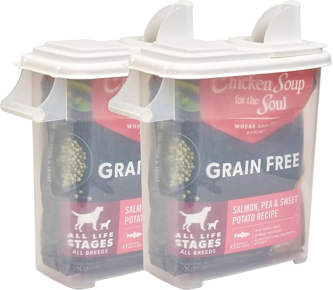 Buddeez Pet Food Storage Dispensers - Dog Food Storage Containers, Cat Food Containers, Bird Seed Containers w/Handle and Flip Lid, 8 Gallon(2 pack) - Image 8