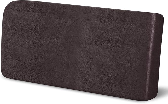 Leather Like Couch Cushion Covers Sofa Slipcovers Sets Couches Furniture Protector Covers for Sectional Armchair Loveseat Stretch Spandex Fabric, Machine Washable (1 Cushion Loveseat, Chocolate) by Molasofa