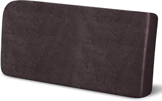 Leather Like Couch Cushion Covers Sofa Slipcovers Sets Couches Furniture Protector Covers for Sectional Armchair Loveseat Stretch Spandex Fabric, Machine Washable (1 Cushion Loveseat, Chocolate) by Molasofa