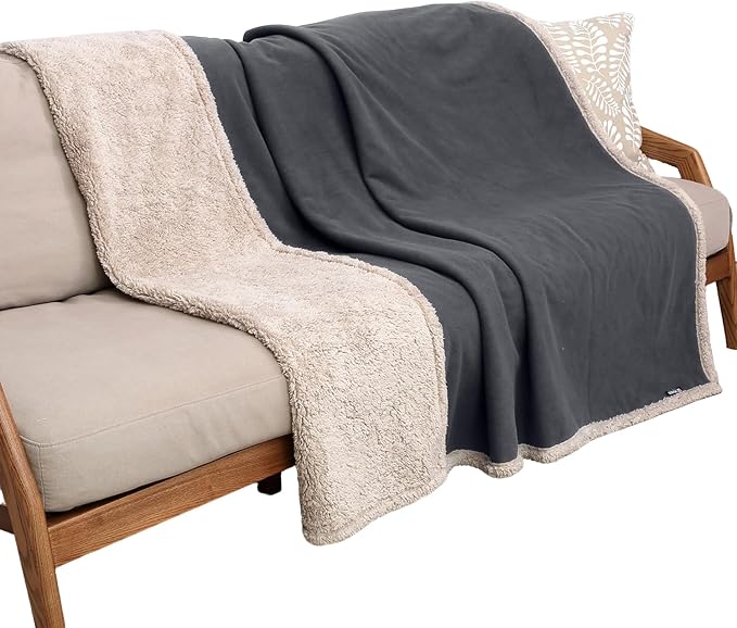 Kritter Planet Waterproof Pet Blanket, Reversible Throw for Dogs and Cats | 50 x 60 Inch, Washable Sofa and Bed Protector, Shields Furniture from Fur, Dirt, Scratches and Everyday Spills by KritterPlanet