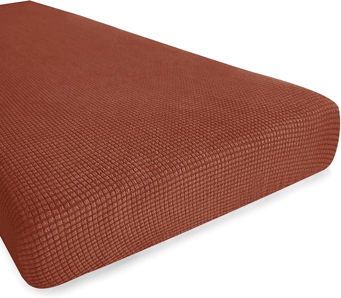 Hokway Couch Cushion Covers Stretch Cushion Covers Sofa Seat Cushion Slipcover Cushion Protector(Brick, Medium) by Hokway