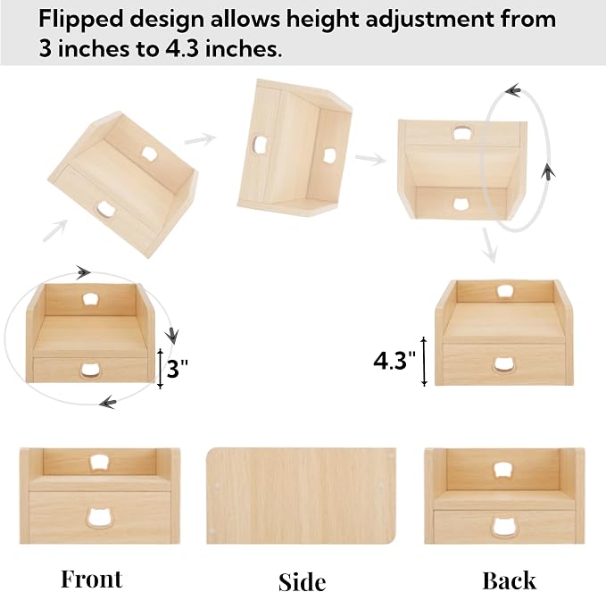 Raised Pet Feeder Stand for Cats & Dogs Neck Health, Holder for Pet Automatic Feeders, Pet Water Dispenser Stand, Adjustable Height Elevated Shelf for PETKIT, PETWANT and Most Pet Feeders - Image 4