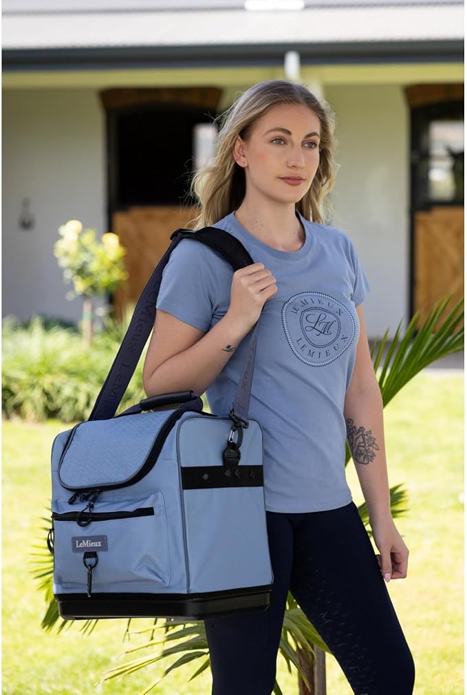 LeMieux Elite Pro Grooming Bag - Horse Grooming Bag - Strong Waterproof Denier Outer - Padded Adjustable Shoulder Strap - One Size - Image 4
