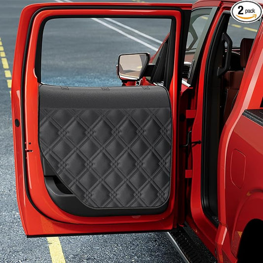 Surfcabin Dog Car Door Protector: 20% Larger Design for Trucks & Large SUVs | Thickened PU Material Waterproof Fabric, 2 Packs Full Door Panel Covers, Protects Doors from Dog Scratching by Surfcabin