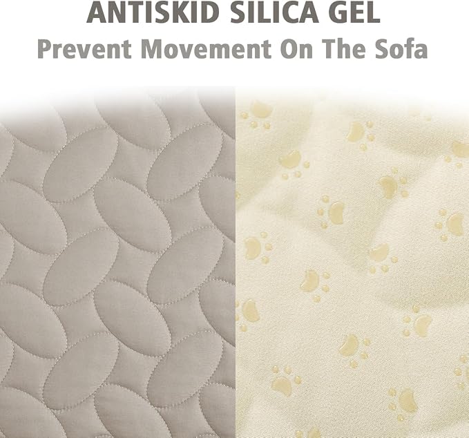 Ameritex Waterproof Pet Bed Cover Anti-Slip Dog Bed Blanket for Sofa and Furniture Waterproof New Pattern Design (Khaki, 30x53 Inch (Pack of 1)) - Image 4