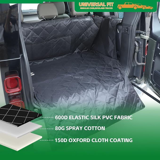 HAPPYHORSE Pet Dog Trunk Cargo Liner Compatible with Land Rover Defender 110 2020-2024 Cargo Cover Waterproof and Non-Slip Dog seat Cover Cargo Liner Area Protector Cover (Style A) - Image 2