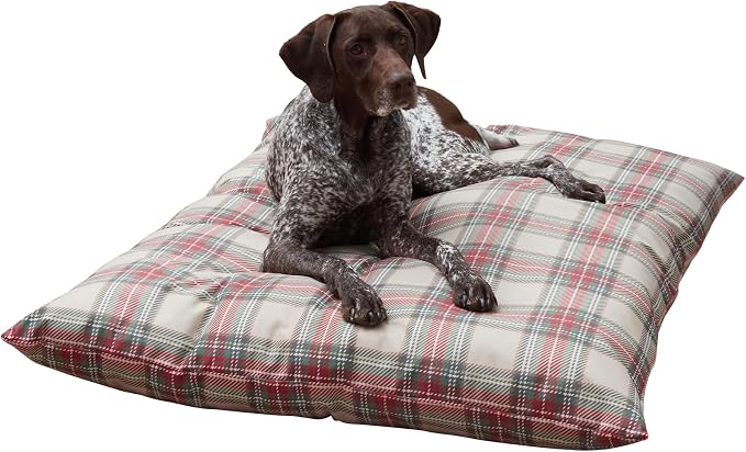 Happy Hounds Charlie Holiday Plaid Throw Pillow Dog Bed, Large (48 x 36 in.) by HappyHoundsPetBeds