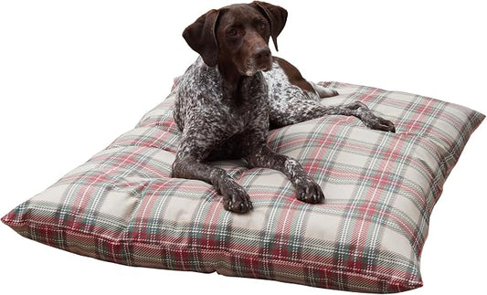 Happy Hounds Charlie Holiday Plaid Throw Pillow Dog Bed, Large (48 x 36 in.) by HappyHoundsPetBeds