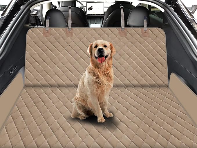 GXT Dog Back Seat Cover Protector for Cars SUV and Trucks with Mesh Window, Scratchproof Nonslip and Waterproof Material - Image 2