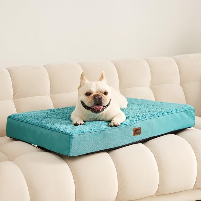 EHEYCIGA Orthopedic Dog Bed Medium with Removable Washable Cover, 30x20 | Egg Crate Foam Support, Durable Oxford fabric, Non-Slip Bottom, Machine Washable, Soft Waterproof Plush Pet Bed Mat For Crate - Image 9