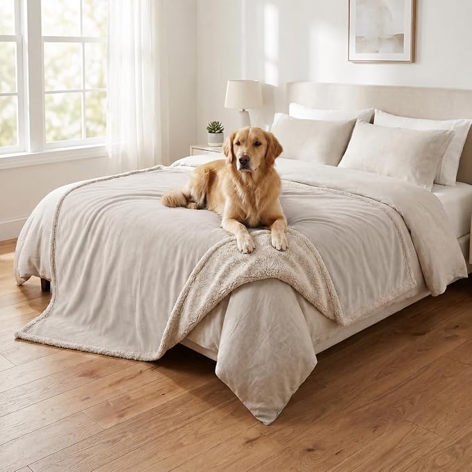 Kritter Planet Waterproof Pet Blanket, Reversible Throw for Dogs and Cats | 50 x 60 Inch, Washable Sofa and Bed Protector, Shields Furniture from Fur, Dirt, Scratches and Everyday Spills by KritterPlanet