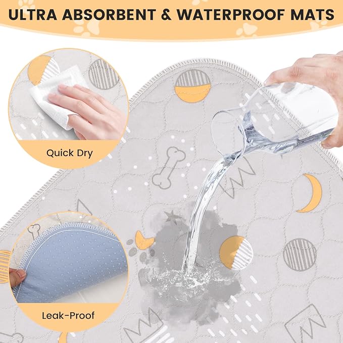 UPSKY Washable Pee Pads for Dogs 4 Pack 18” x 24” Reusable Puppy Pads Waterproof Pet Training Pads, Non-Slip Dog Mats Fast Absorbent Whelping Pads for Playpen, Potty, Crate, Bed - Image 3