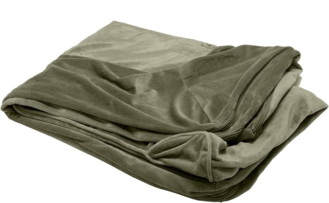 Furhaven Replacement Dog Bed Cover Faux Fur & Velvet Sofa-Style, Machine Washable - Dark Sage, Large by FurHaven