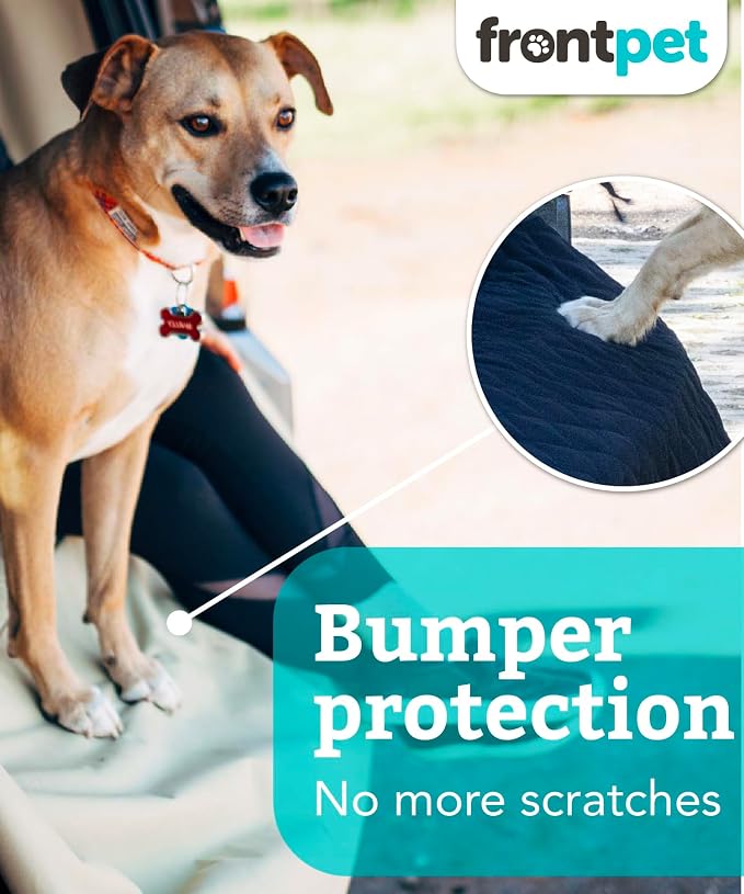 SUV Cargo Liner for Dogs - Water-Resistant Pet Trunk Cargo Cover Mat for SUVs and Sedans with Bumper Flap Protector, Trunk Cover, Non-Slip Liner, (35" X 40") Upgraded 2025 - Image 4
