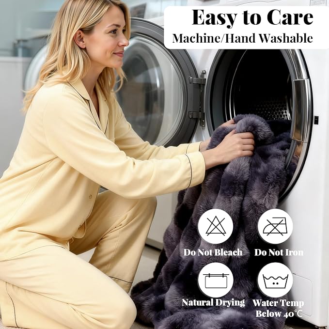 Non Slip Sofa Cover, Plush Pet Sofa Covers for Dogs Washable Couch Protector for Cushion, Warm Fuzzy Dog Pet Friendly Furniture Covers Protector Slipcovers for Sectional Couches and Sofas, 27.6"x70.9" - Image 4