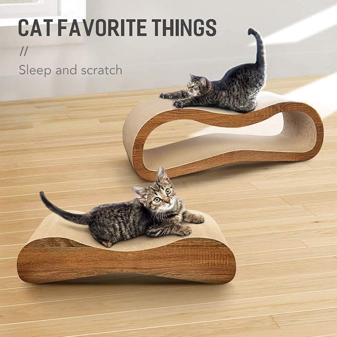 2 in 1 Cat Scratcher for Indoor Cats, Large Cardboard Cat Scratcher, 100% Recyclable&Reversible Scratching Pads Prevents Furniture Damage - Image 5