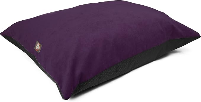 Majestic Pet Rectangle Dog Bed Washable Non Slip Comfy Crate Bed Large Breed 46 x 35 Inch Villa Aubergine by MajesticPet