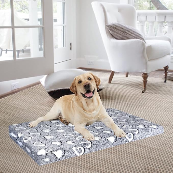 VANKEAN Reversible Cool/Warm Crate Mat Waterproof Washable Firm S-XXL Grey - Image 8
