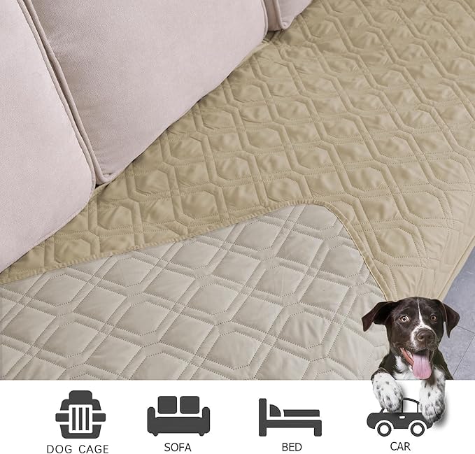 Ameritex Waterproof Dog Bed Cover Pet Blanket for Furniture Bed Couch Sofa Reversible - Image 3