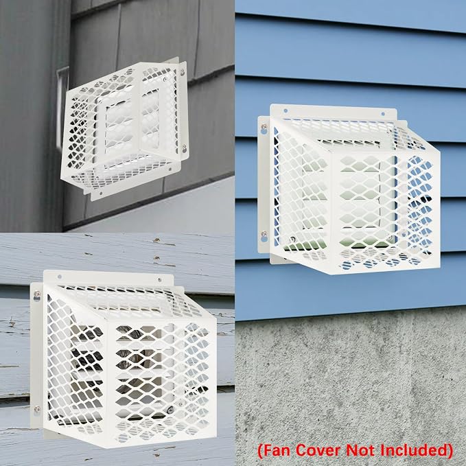 Dryer Vent Cover Outside,Dryer Vent Bird Guard for 5-6 inch Vent Hoods-2pk | Outdoor Bird Guard for Dryer Vent & Bathroom Exhaust,Galvanized Steel Dryer Vent Cage 8.5"Lx8.5"Wx6"H,Prevent Bird From Enter - Image 6