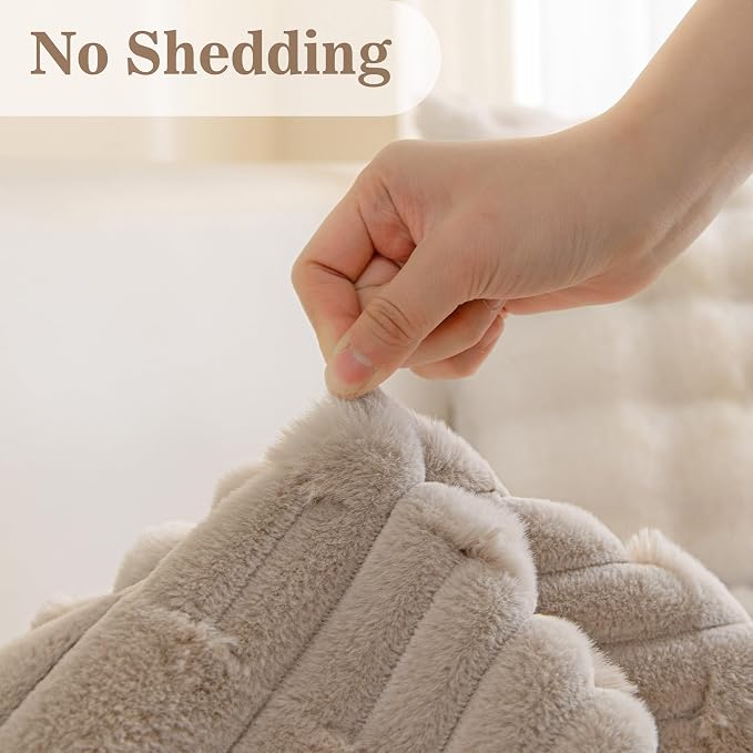 MYSKY HOME 100% Waterproof Couch Cover for Dogs, Plush Pet Couch Covers for Sofa Washable, Couch Covers for 3 Cushion Sofa Pet Friendly, Non-Slip Durable Sofa Cover Slipcover Protector, Khaki, 35"x83" - Image 4