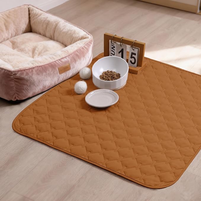 gogobunny 100% Double-Sided Waterproof Dog Bed Cover Pet Blanket Sofa Couch Furniture Protector for Puppy Large Dog Cat, Reversible (30x30 Inch (Pack of 1), Dark Pumpkin/Light Pumpkin) - Image 3